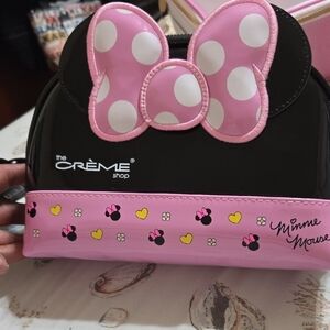 Minnie Mouse Kids Cosmetic Bag - Pink and Black